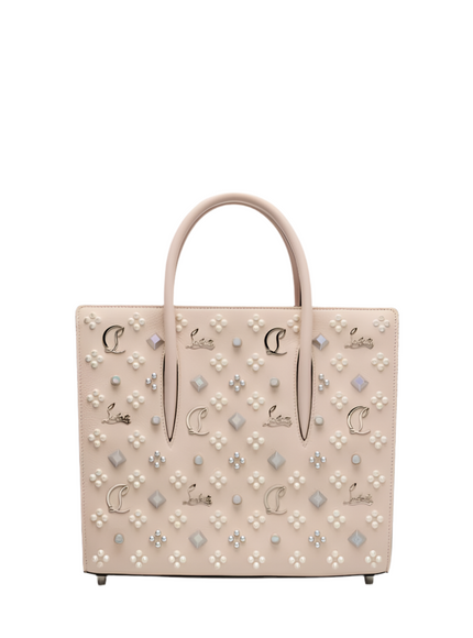 Christian Louboutin Paloma Medium Top Handle Bag in Beige