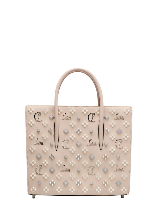 Christian Louboutin Paloma Medium Top Handle Bag in Beige