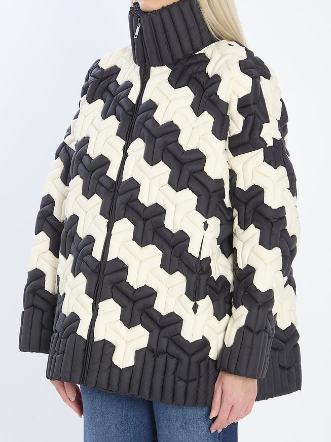 Raxxy Black And White Puffer Jacket
