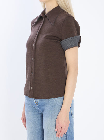 Gucci Cotton And Wool Jersey Shirt