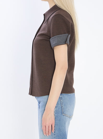 Gucci Cotton And Wool Jersey Shirt