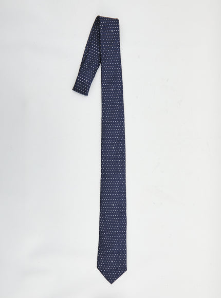 Fendi Blue Silk Tie QT Blue