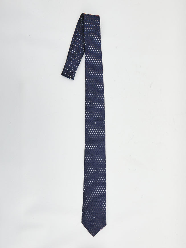 Fendi Blue Silk Tie QT Blue