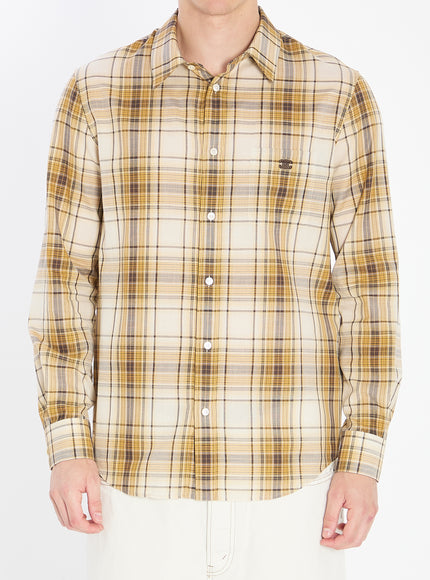 Celine Checked Shirt Beige