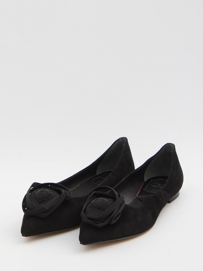 Roger Vivier I Love Vivier Ballerinas With Rose