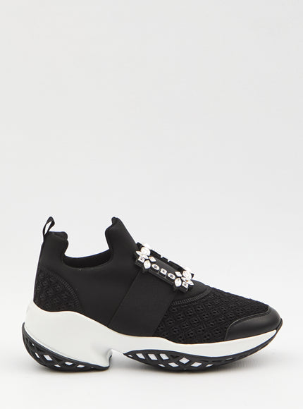 Roger Vivier Sneakers Viv' Run In Fabric Black