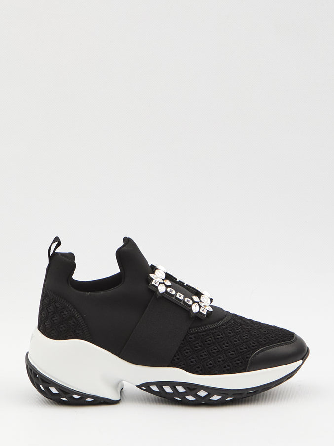 Roger Vivier Sneakers Viv' Run In Fabric Black
