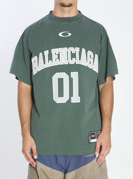 Balenciaga Basketball T-shirt Green