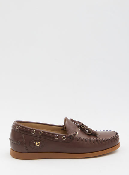 Valentino Garavani Palm Avenue Loafers Brown