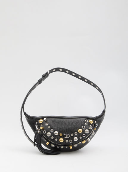 Valentino Garavani Nellcote Leather Belt Bag QT Black