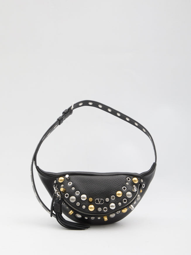 Valentino Garavani Nellcote Leather Belt Bag QT Black