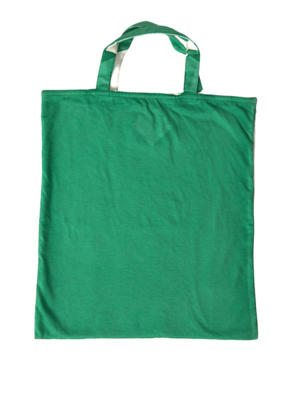 a green shopping bag on a white background