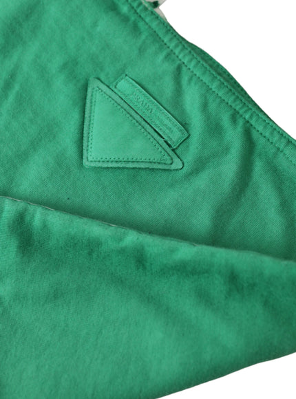 a close up of a pair of green pants