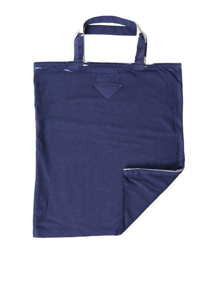 a blue shopping bag with a pocket