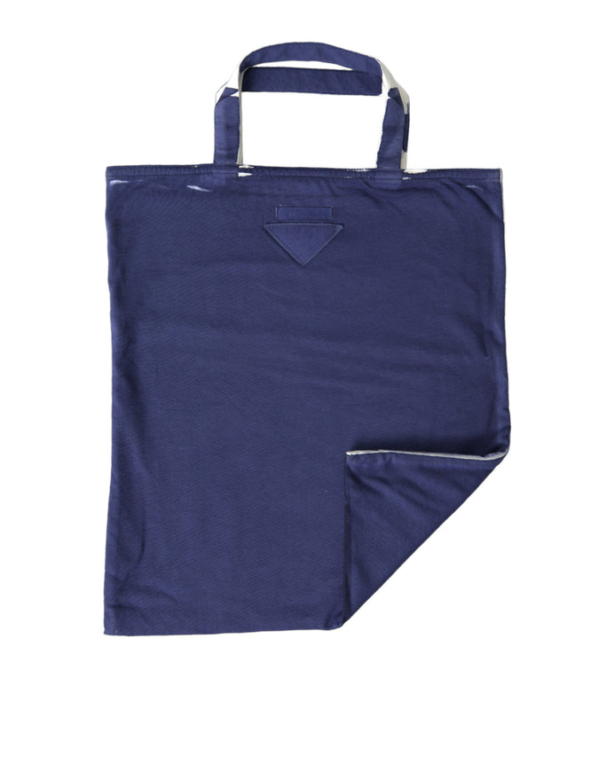 a blue shopping bag with a pocket