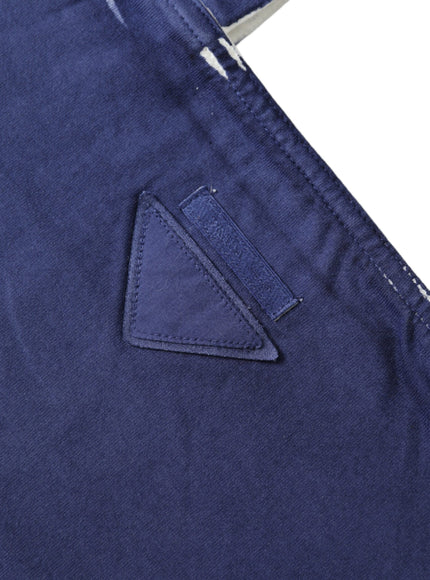 a close up of a pair of blue pants