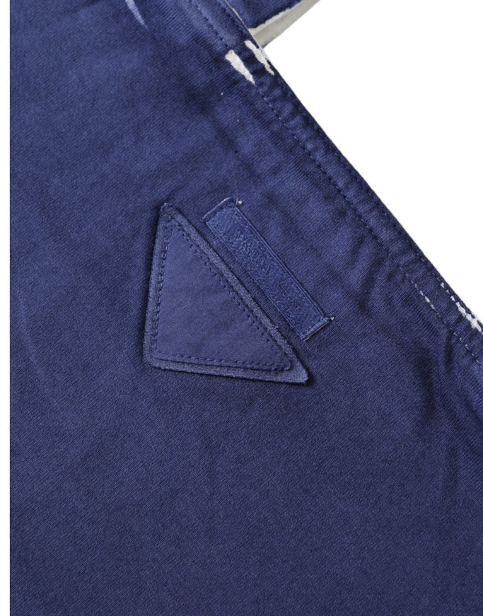 a close up of a pair of blue pants