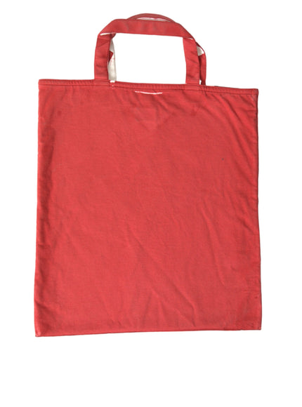 a red shopping bag on a white background