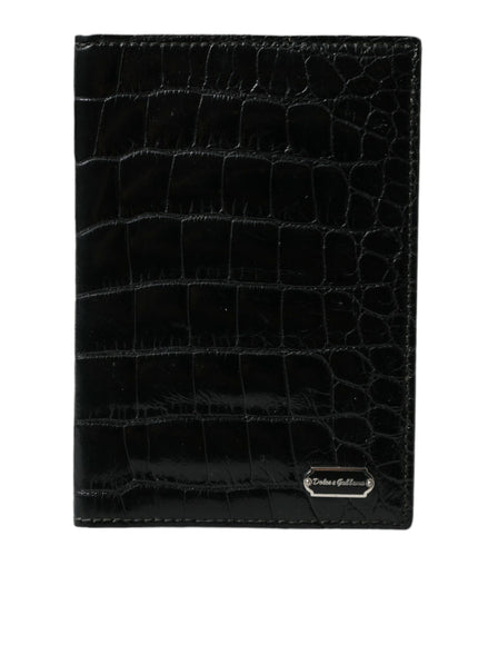 a black alligator skin leather wallet