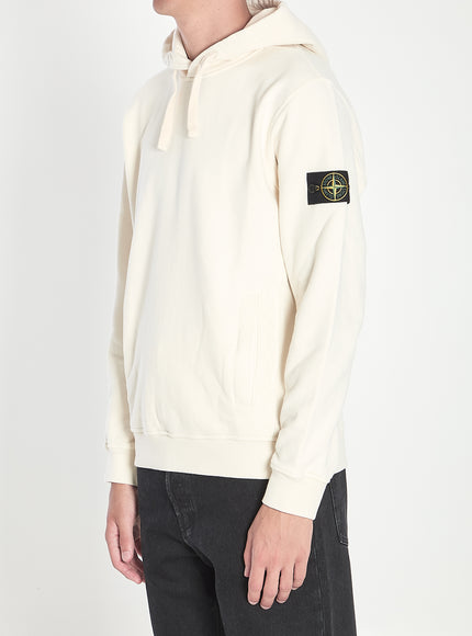 Stone Island Organic Cotton Hooded Sweatshirt