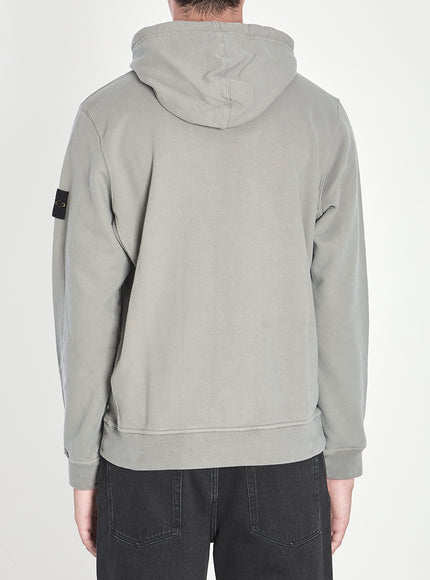 Stone Island Organic Cotton Hooded Sweatshirt