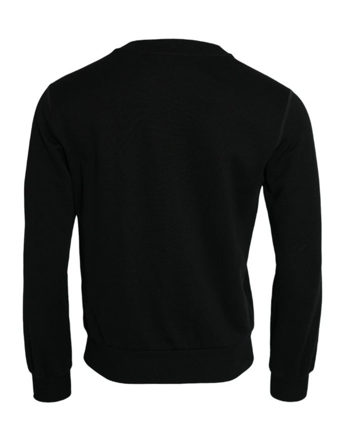 the back of a black sweater