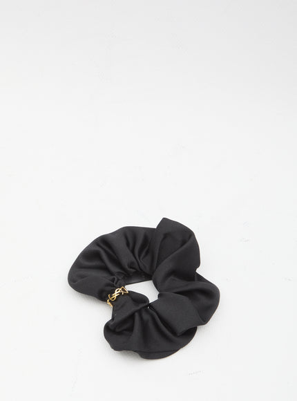 Saint Laurent Cassandre Scrunchie QT Black