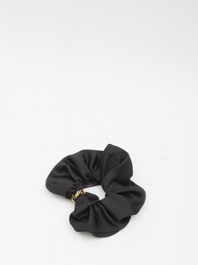 Saint Laurent Cassandre Scrunchie QT Black