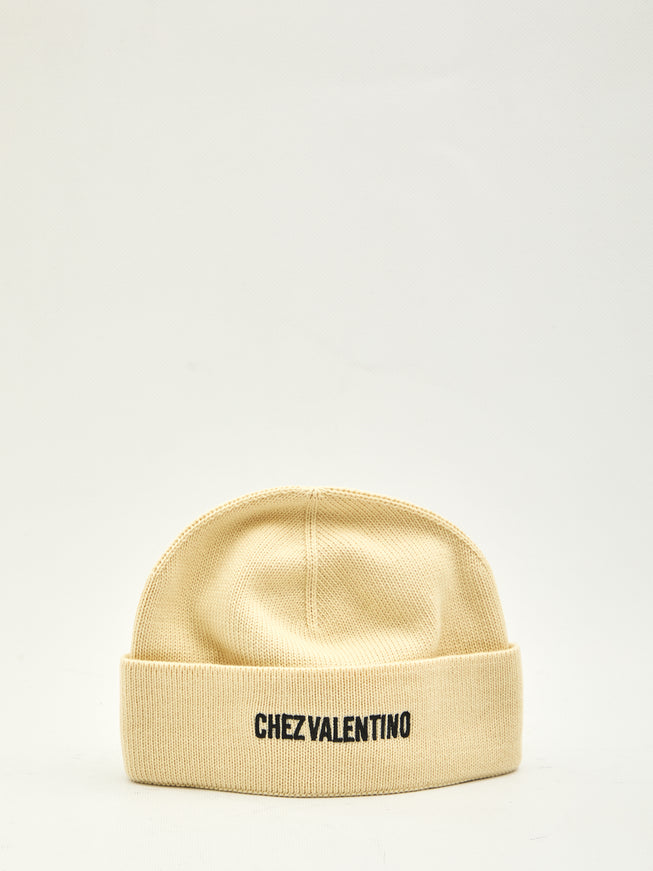 Valentino Garavani Chez Valentino Beanie QT Cream