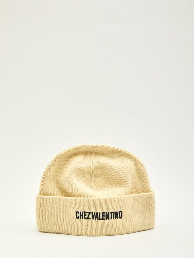 Valentino Garavani Chez Valentino Beanie QT Cream