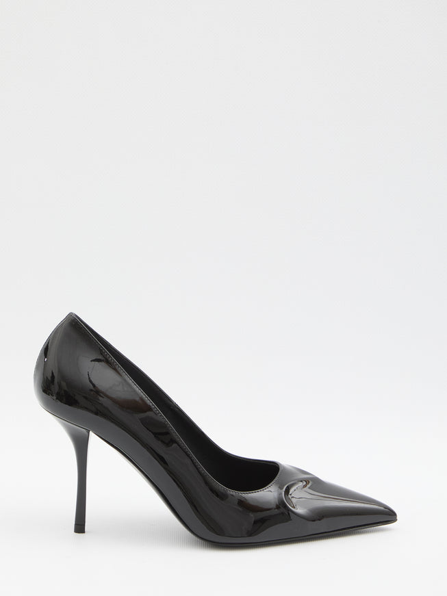 Alaia Black Patent Pumps Black