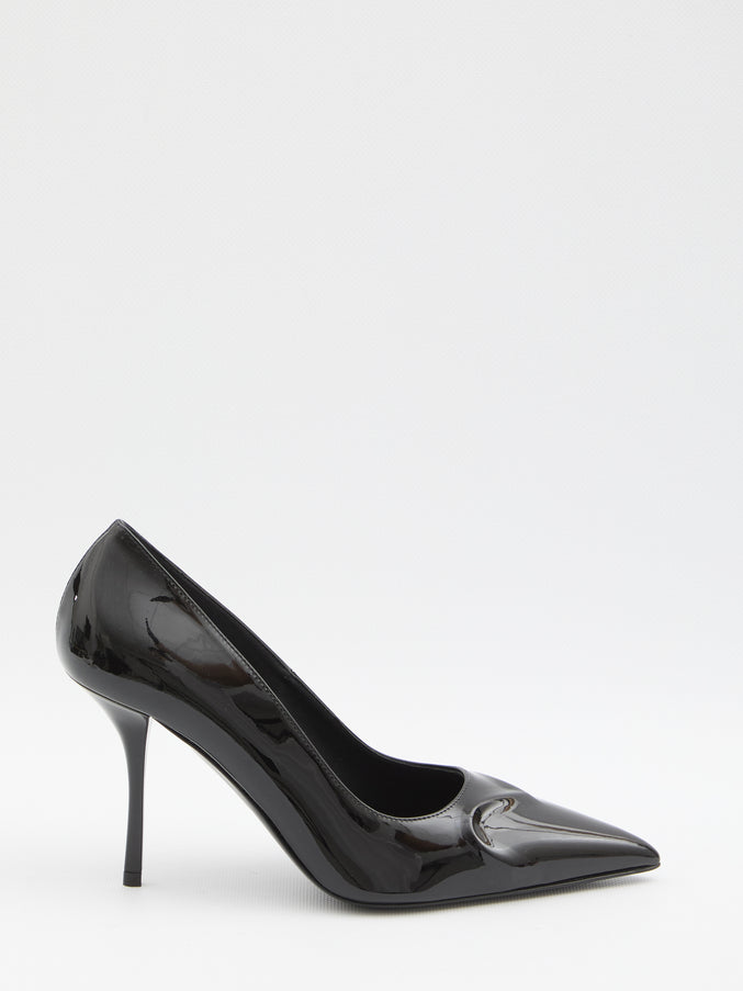 Alaia Black Patent Pumps Black