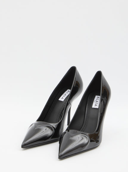 Alaia Black Patent Pumps