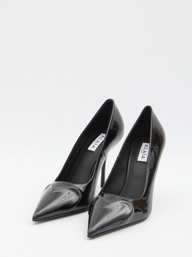 Alaia Black Patent Pumps