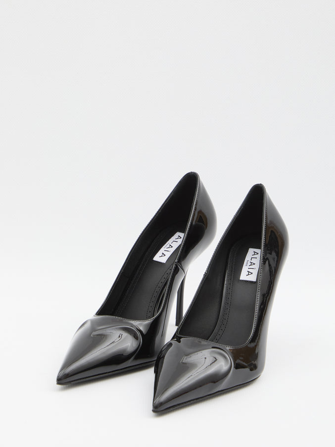 Alaia Black Patent Pumps