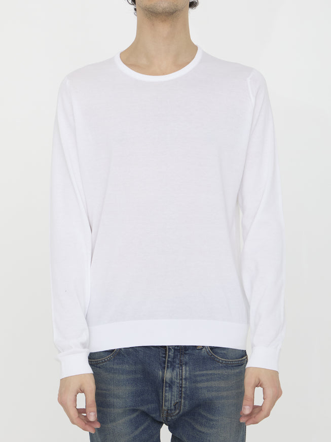 John Smedley Hatfield Pullover White