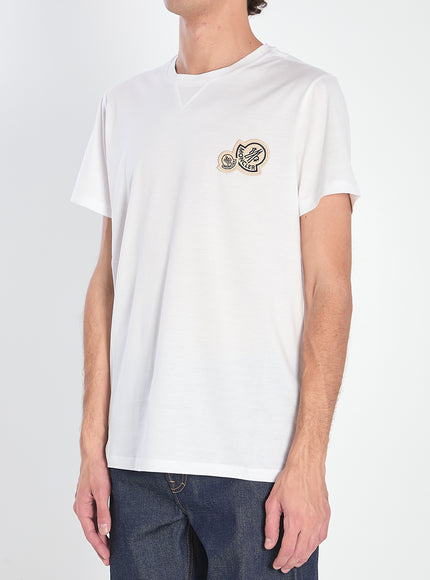 Moncler T-shirt With Double Logo Patches