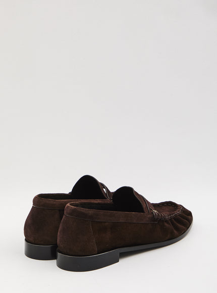 Saint Laurent Le Loafer In Suede