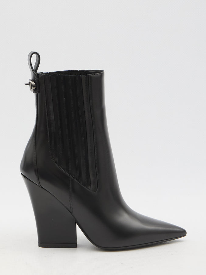 Valentino Garavani Vlogo Lockette Booties Black