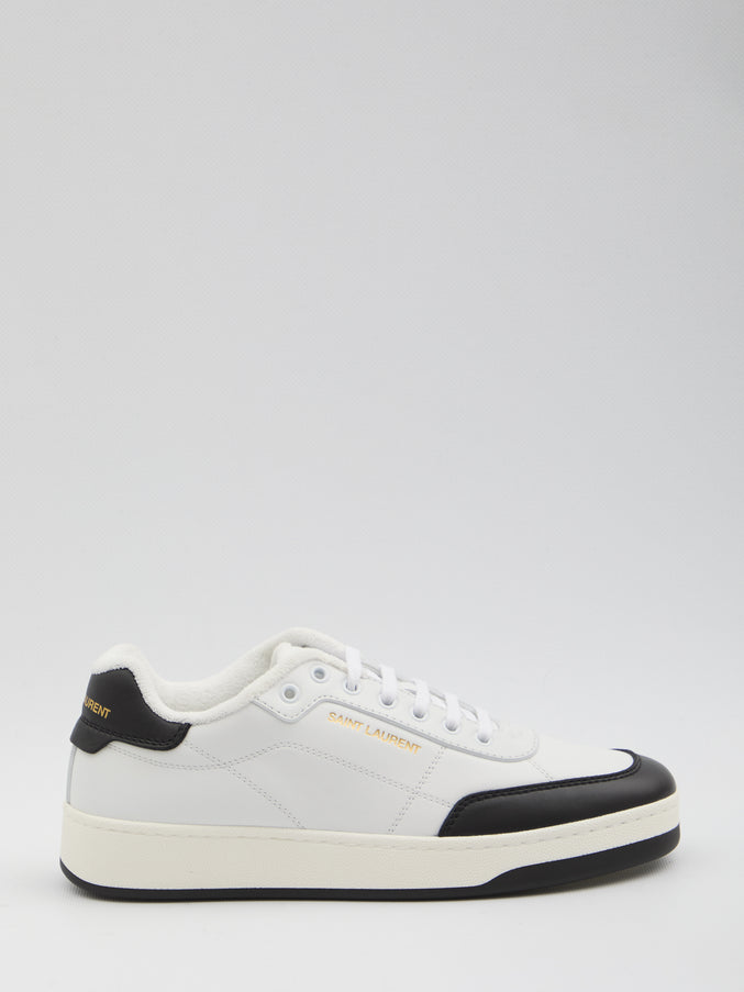 Saint Laurent Sl/61 Sneakers In Smooth Leather White