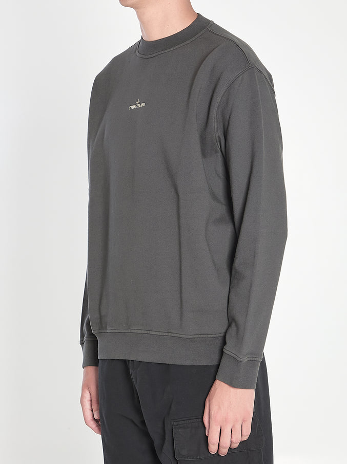 Stone Island Sweatshirt With Industrial Flow Print