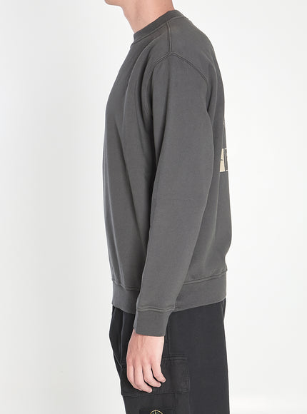 Stone Island Sweatshirt With Industrial Flow Print
