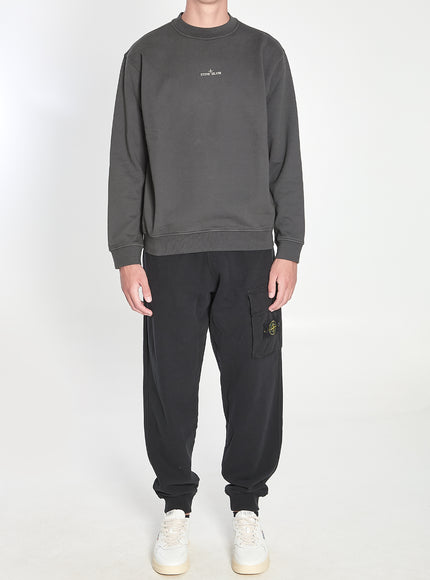 Stone Island Sweatshirt With Industrial Flow Print