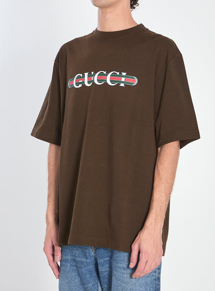 Gucci Printed Cotton Jersey T-shirt