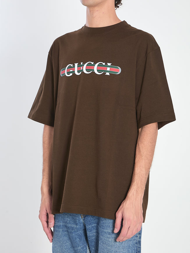 Gucci Printed Cotton Jersey T-shirt
