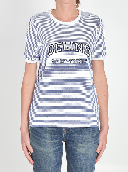 Celine Striped T-shirt White