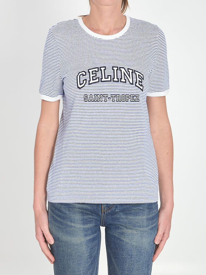 Celine Striped T-shirt White