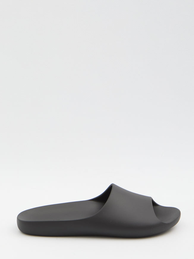 The Row Ama Slip-on In Rubber Black