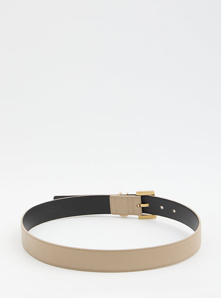 Saint Laurent Cassandre Belt With Square Buckle