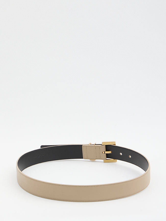 Saint Laurent Cassandre Belt With Square Buckle